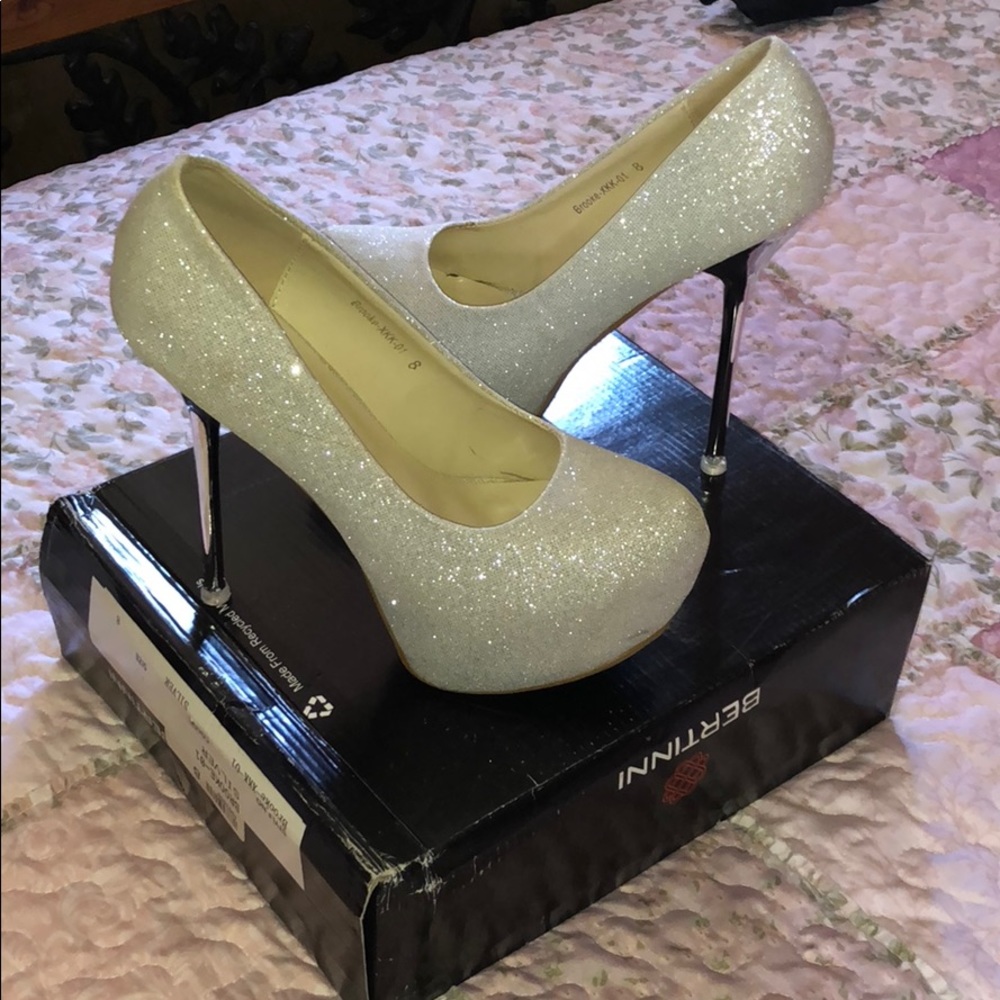 Glittery high heels